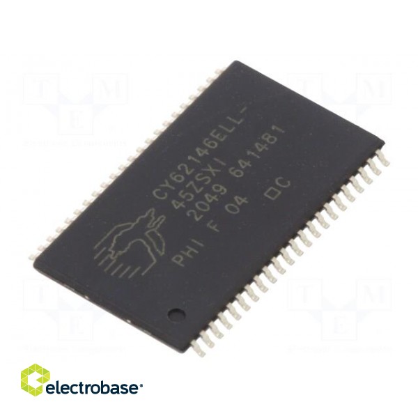 IC: SRAM memory | 4MbSRAM | 256kx16bit | 4.5÷5.5V | 45ns | TSOP44 II