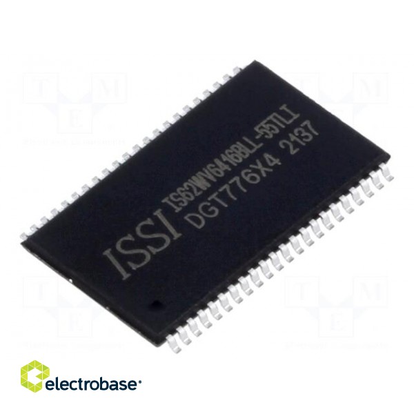IC: SRAM memory | 1MbSRAM | 64kx16bit | 2.5÷3.6V | 55ns | TSOP44 II