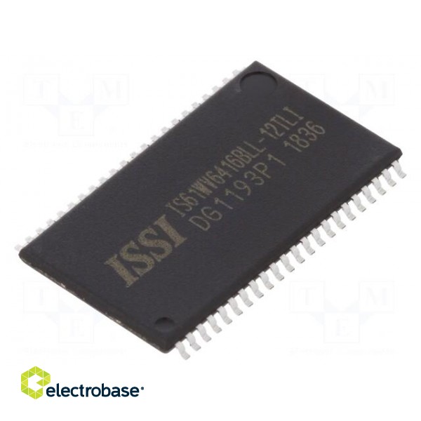 SRAM memory | 64kx16bit | 3.3V | 12ns | TSOP44 II | parallel | -40÷85°C