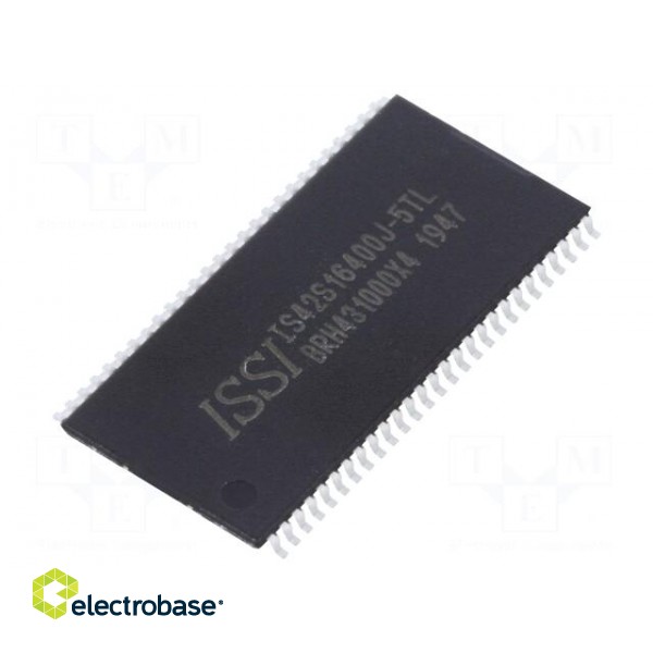 IC: DRAM memory | 64MbDRAM | 1Mx16bitx4 | 200MHz | 5ns | TSOP54 II | tube