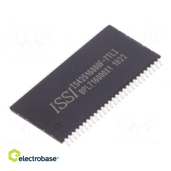 IC: DRAM memory | 128MbDRAM | 2Mx16bitx4 | 143MHz | 7ns | TSOP54 II