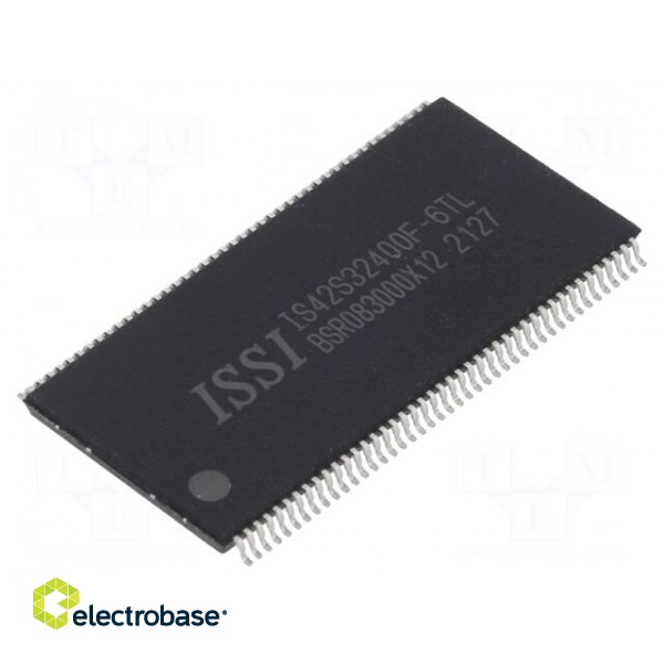 IC: DRAM memory | 128MbDRAM | 4Mx32bit | 166MHz | 6ns | TSOP86 II | tube