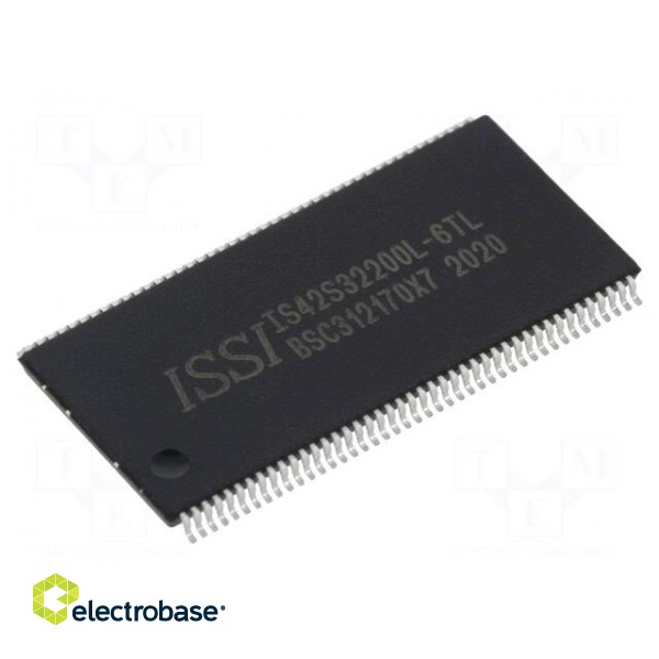 IC: DRAM memory | 64MbDRAM | 512kx32bitx4 | 166MHz | 6ns | TSOP86 II