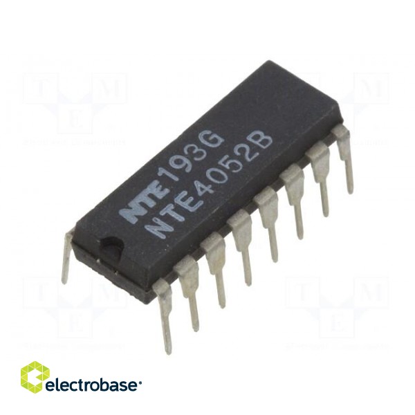 IC: analog switch | multiplexer | DIP16 | 3÷18VDC | 600uA | CMOS