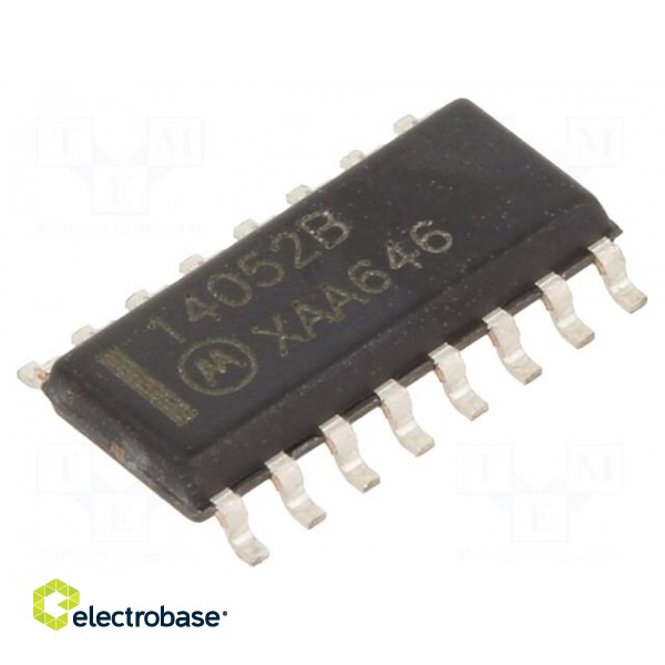 IC: analog switch | multiplexer | SO16 | 3÷18VDC | 600uA | CMOS