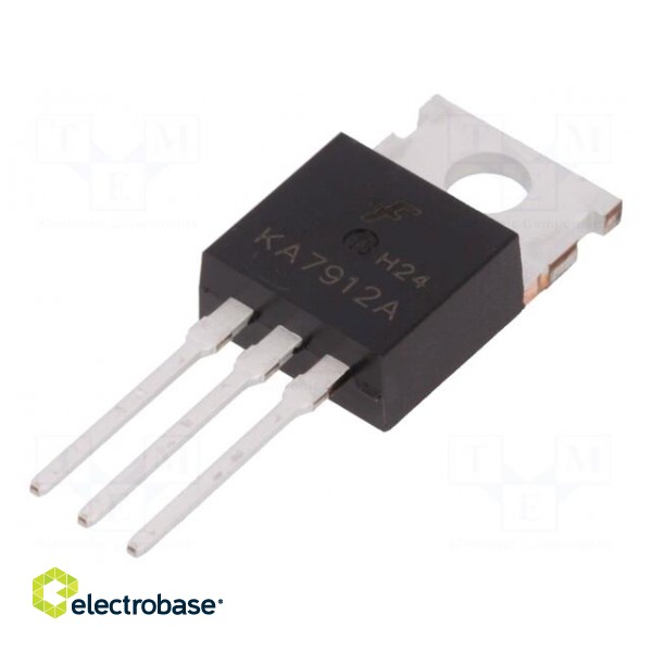 IC: voltage regulator | linear,fixed | -12V | 1A | TO220 | THT