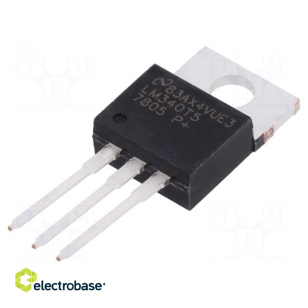 IC: voltage regulator | linear,fixed | 5V | 1.5A | TO220 | THT | 0÷125°C