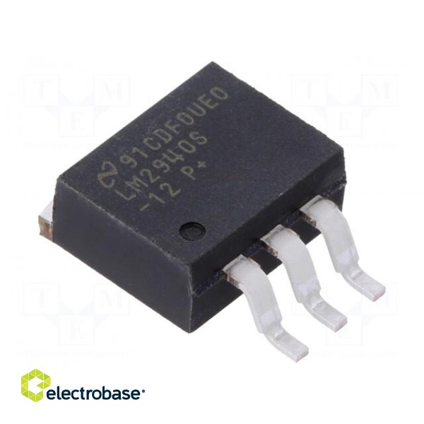 IC: voltage regulator | LDO,fixed | 12V | 1A | TO263-3 | SMD | -40÷125°C