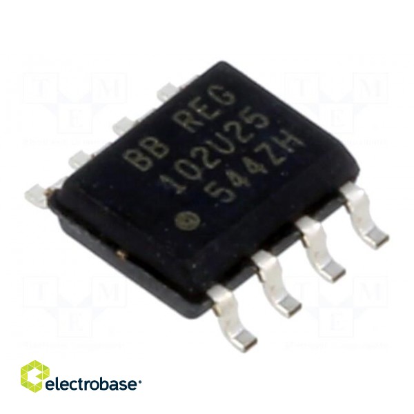 IC: voltage regulator | LDO,fixed | 2.5V | 250mA | SO8 | SMD | tube | ±2.8%