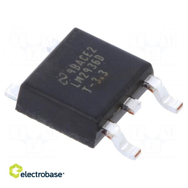 IC: voltage regulator | LDO,fixed | 3.3V | 0.05A | TO252-3 | SMD