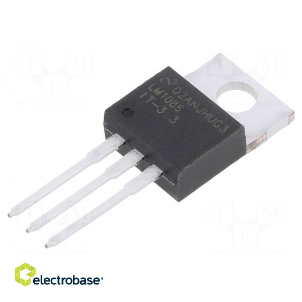 IC: voltage regulator | LDO,fixed | 3.3V | 1.5A | TO220-3 | THT | tube