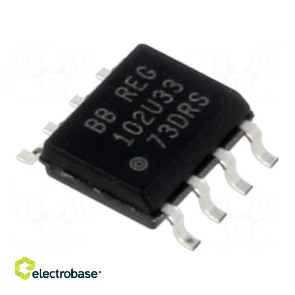 IC: voltage regulator | LDO,fixed | 3.3V | 250mA | SO8 | SMD | tube | ±2.8%