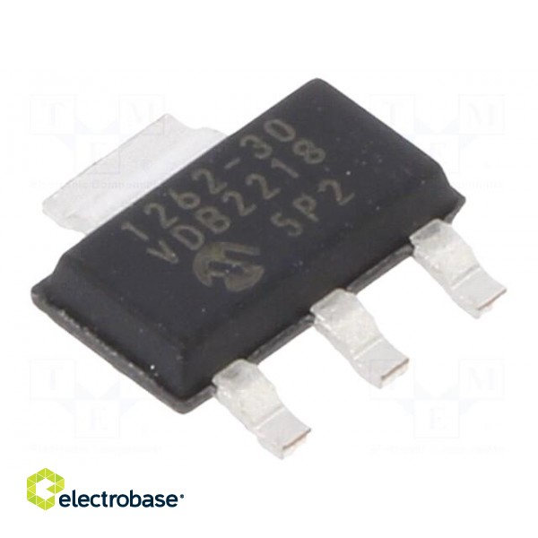 IC: voltage regulator | LDO,fixed | 3V | 0.5A | SOT223-3 | SMD | tube