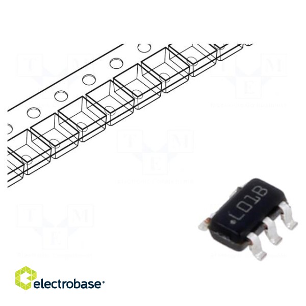 IC: voltage regulator | LDO,fixed | 5V | 0.05A | SOT23-5 | SMD | Ch: 1
