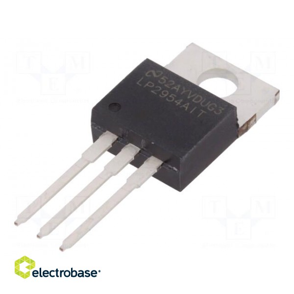 IC: voltage regulator | LDO,fixed | 5V | 0.25A | TO220 | THT | tube | Ch: 1