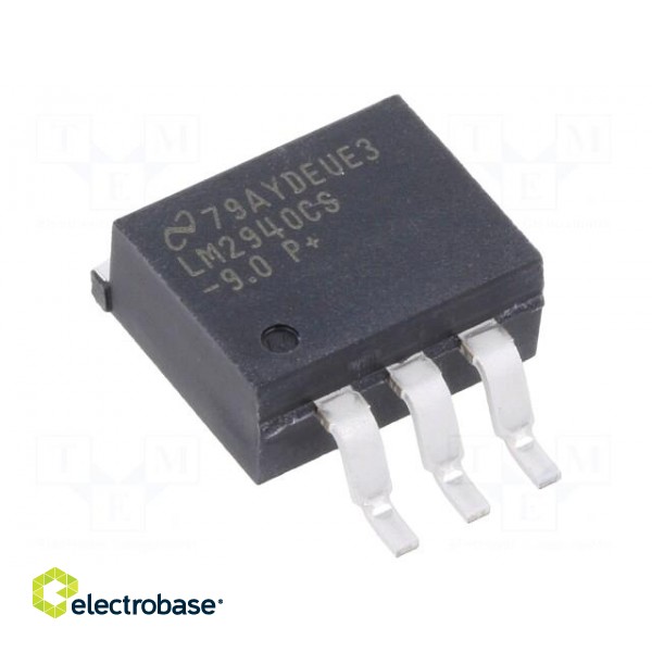 IC: voltage regulator | LDO,fixed | 9V | 1A | TO263-3 | SMD | tube | Ch: 1