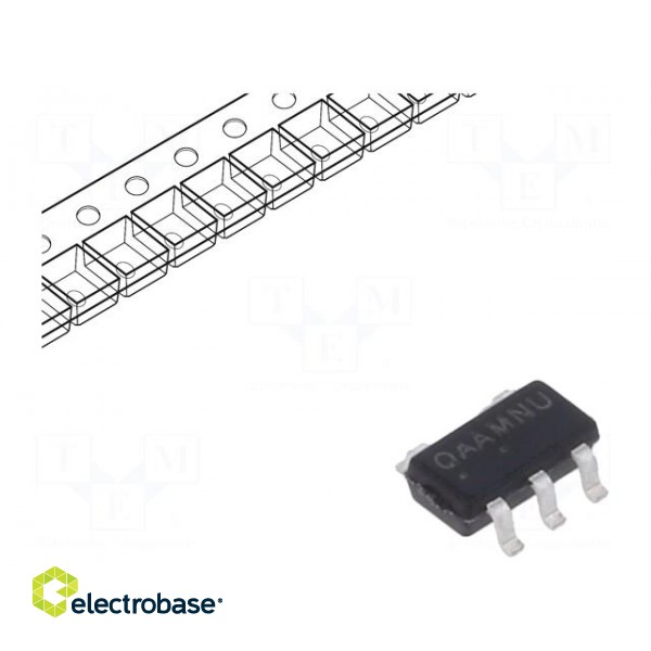 IC: voltage regulator | LDO,linear,fixed | 1.8V | 0.3A | TSOP5 | SMD