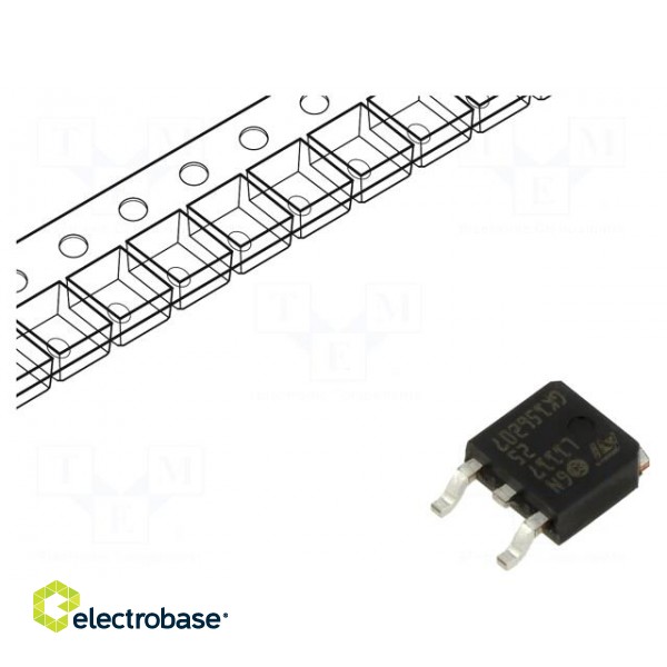 IC: voltage regulator | LDO,linear,fixed | 2.5V | 0.95A | DPAK | SMD
