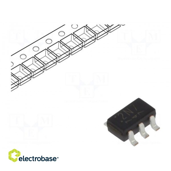 IC: voltage regulator | LDO,linear,fixed | 2.7V | 0.2A | SOT25 | SMD