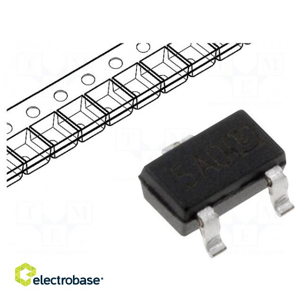 IC: voltage regulator | LDO,linear,fixed | 1.2V | 0.2A | SOT23A | SMD
