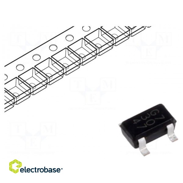 IC: voltage regulator | LDO,linear,fixed | 3.3V | 0.2A | SSOP5 | SMD