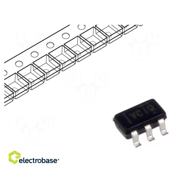 IC: voltage regulator | LDO,linear,fixed | 3.3V | 300mA | SOT23-5 | SMD