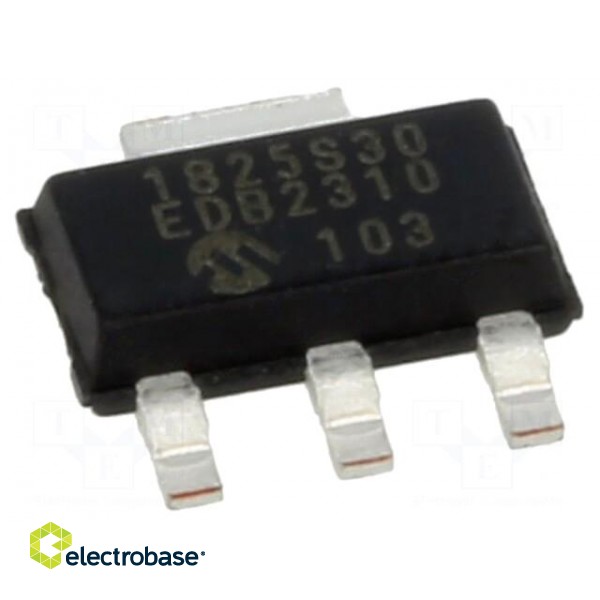 IC: voltage regulator | LDO,linear,fixed | 3V | 0.5A | SOT223-3 | SMD