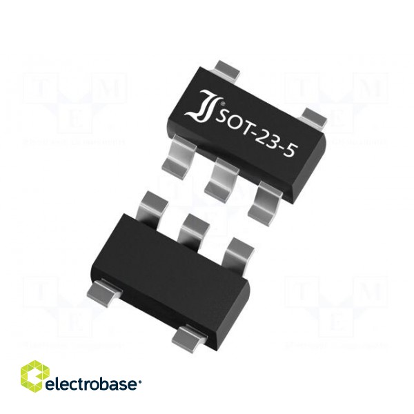 IC: voltage regulator | LDO,linear,fixed | 3.3V | 300mA | SOT23-5 | SMD