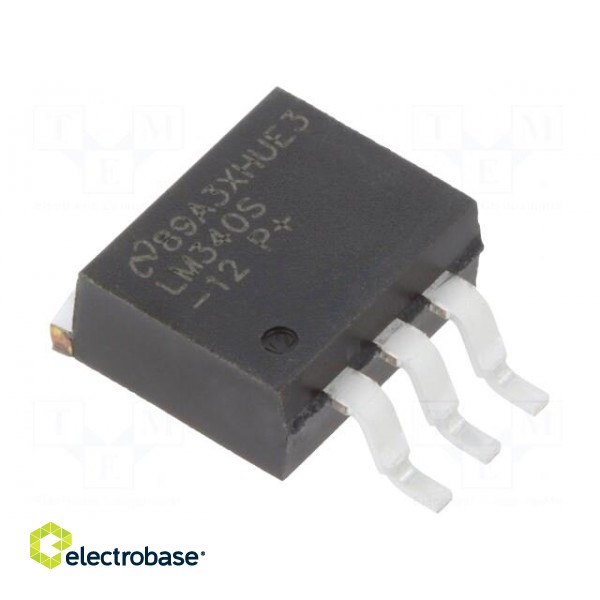 IC: voltage regulator | linear,fixed | 12V | 1.5A | TO263-3 | SMD | tube