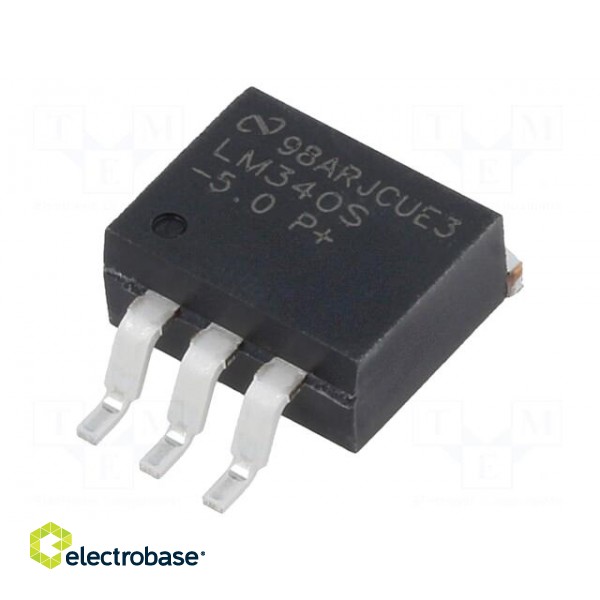IC: voltage regulator | linear,fixed | 5V | 1.5A | TO263-3 | SMD | tube