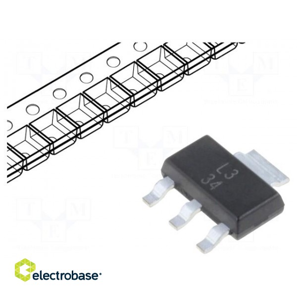 IC: voltage regulator | linear,adjustable | 1.25÷37V | 1.5A | SOT223
