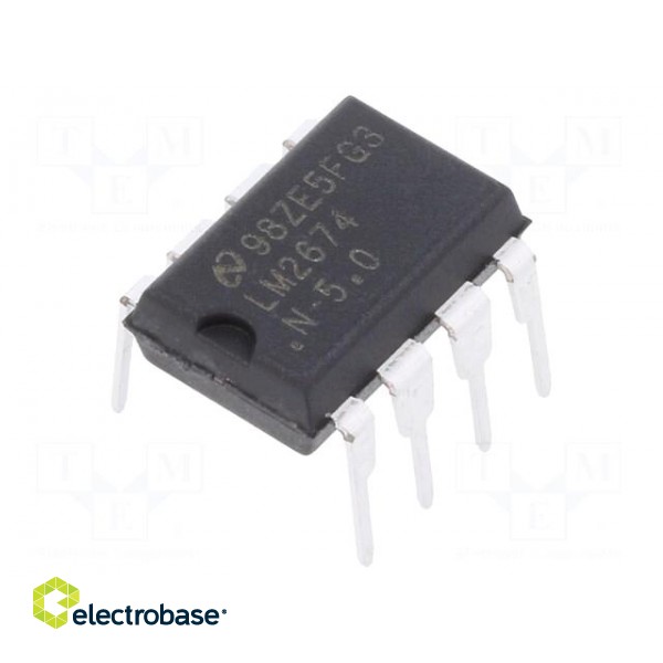 IC: PMIC | DC/DC converter | Uin: 6.5÷40VDC | Uout: 5VDC | 0.5A | DIP8