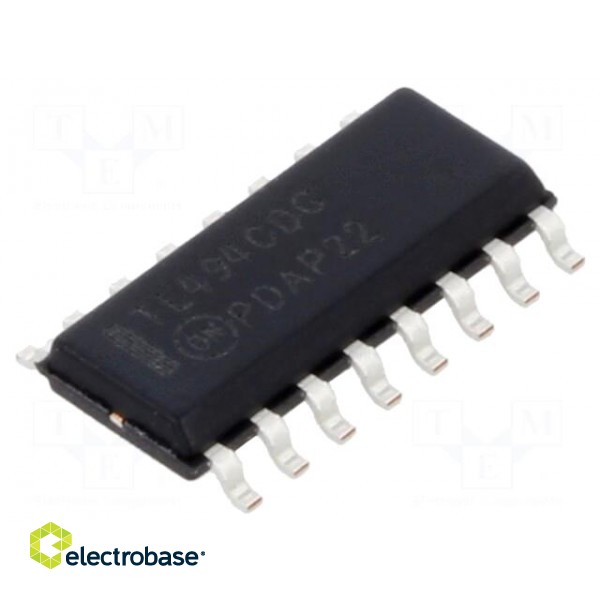 IC: PMIC | PWM controller | 7÷40V | SO16 | boost,push-pull | 0÷45% | SMPS