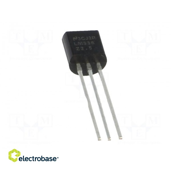 IC: voltage reference source | 2.49V | ±4% | TO92 | bulk | 10mA paveikslėlis 5