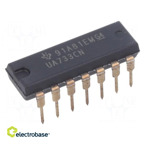 IC: video amplifier | programmable gain | 6VDC | Ch: 2 | DIP14 | 3.6mA