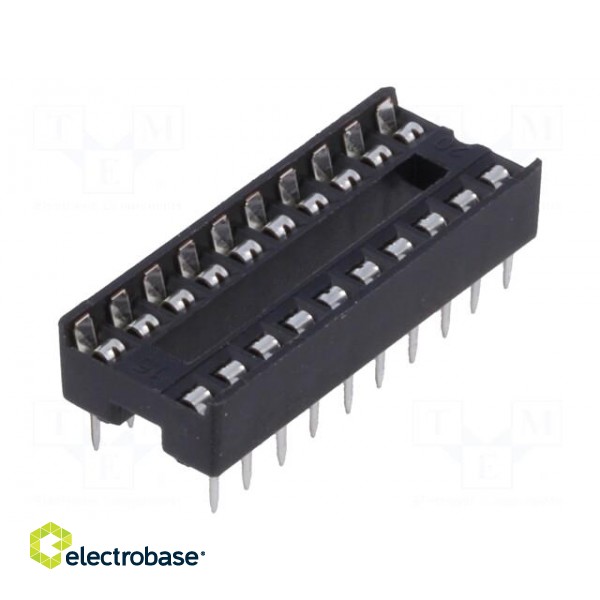 Socket: integrated circuits | DIP20 | 7.62mm | THT | Pitch: 2.54mm фото 1