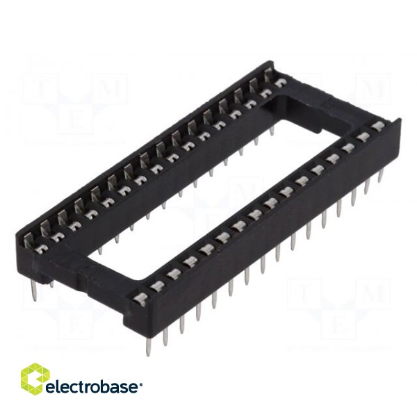 Socket: integrated circuits | DIP32 | 15.24mm | THT | Pitch: 2.54mm image 1