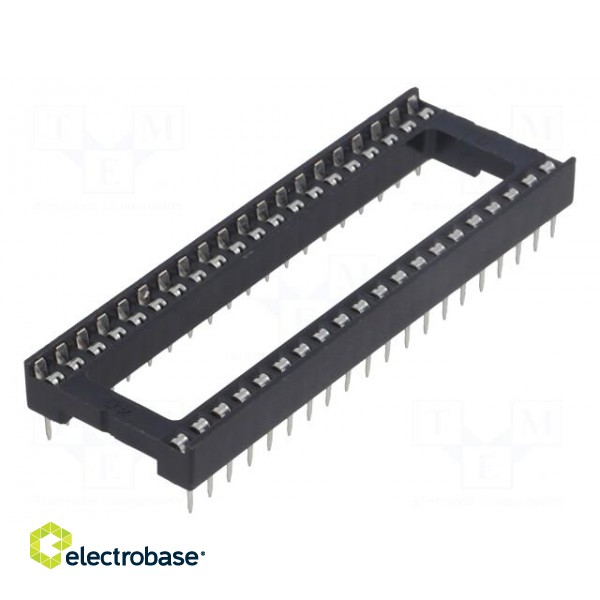 Socket: integrated circuits | DIP40 | 15.24mm | THT | Pitch: 2.54mm image 1