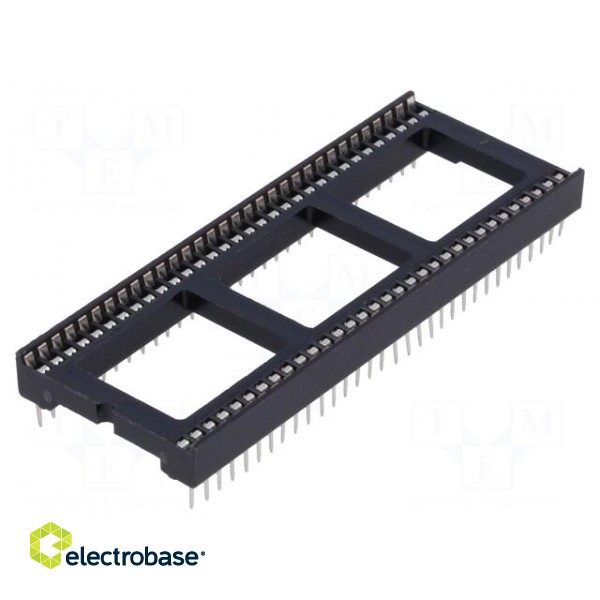 Socket: integrated circuits | DIP64 | 19.05mm | THT | Pitch: 1.778mm фото 1