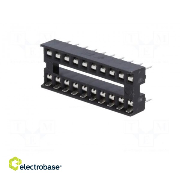 Socket: integrated circuits | DIP20 | 7.62mm | THT | Pitch: 2.54mm image 2
