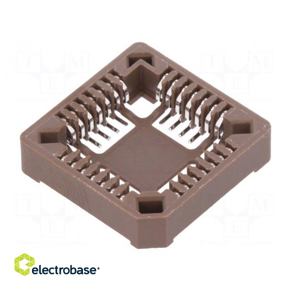 Socket: integrated circuits | PLCC28 | phosphor bronze | tinned | 1A image 1
