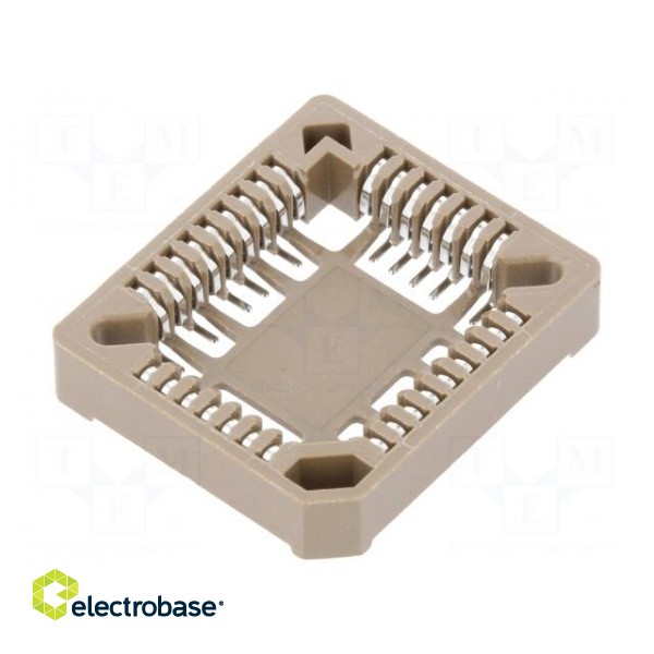 Socket: integrated circuits | PLCC32 | SMT | phosphor bronze | tinned image 1