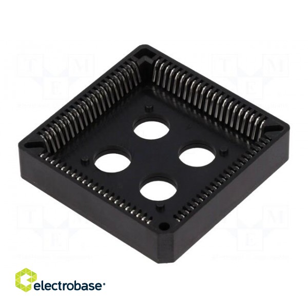 Socket: integrated circuits | PLCC84 | THT | phosphor bronze | tinned image 1