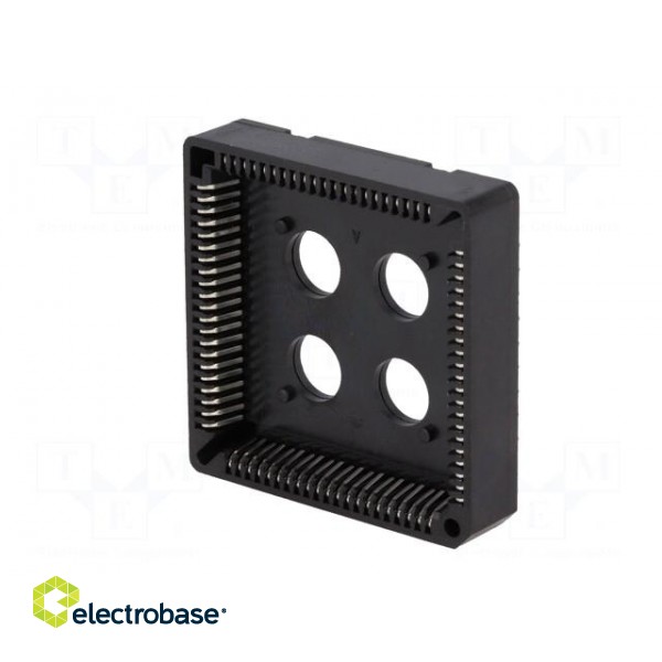 Socket: integrated circuits | PLCC84 | THT | phosphor bronze | tinned image 2