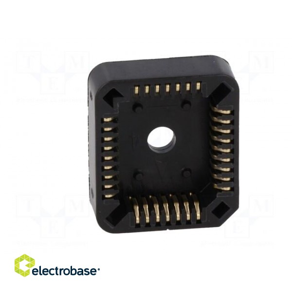 Socket: PLCC | PIN: 32 | phosphor bronze | gold-plated | 1A | THT image 9