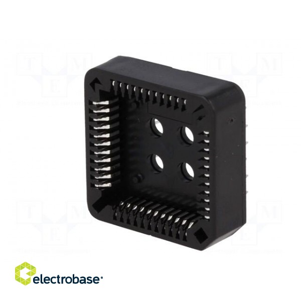 Socket: integrated circuits | PLCC44 | THT | phosphor bronze | tinned image 2