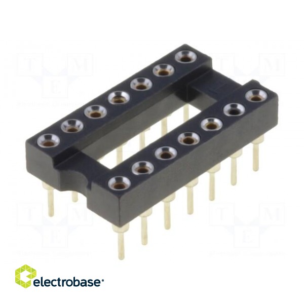 Socket: integrated circuits | DIP14 | Pitch: 2.54mm | precision | THT