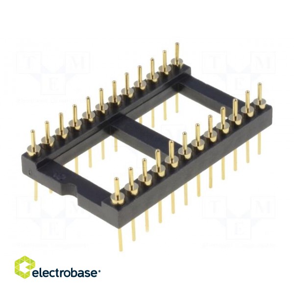Socket: integrated circuits | DIP24 | Pitch: 2.54mm | precision | THT