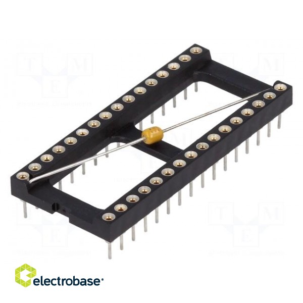 Socket: integrated circuits | DIP32 | Pitch: 2.54mm | precision | THT image 1