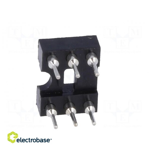 Socket: DIP | PIN: 6 | Pitch: 2.54mm | precision | THT | gold-plated | 1A image 5